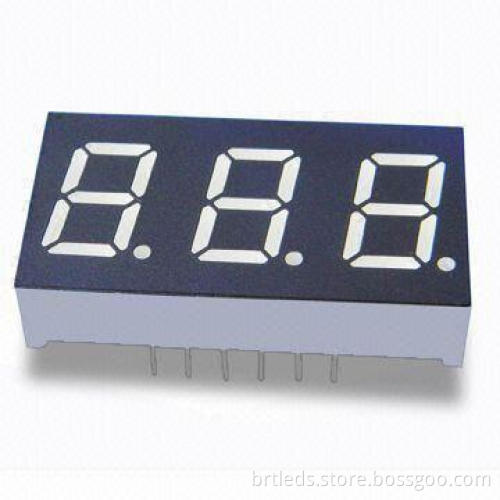 0.4-inch Triple Digit Numeric Display with Yelow Segment and Low-power Requirement